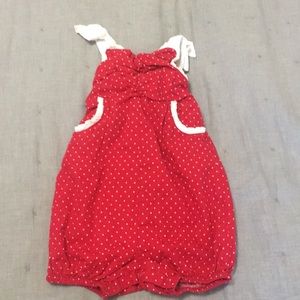 ❌SOLD❌ Janie and Jack Vintage Strawberries romper